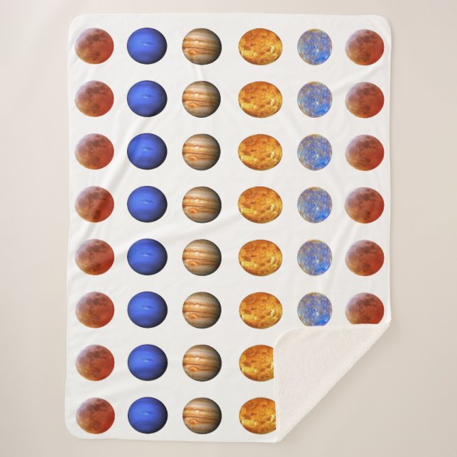 Sun, Moon and Stars Fleece Blanket 60"x 80" (Front)