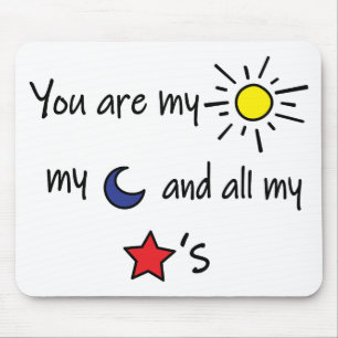 Sun-Moon-and-Stars Mouse Mat