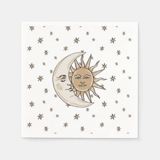 Sun, Moon and Stars Napkin
