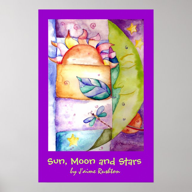 Sun, Moon and Stars Poster (Front)
