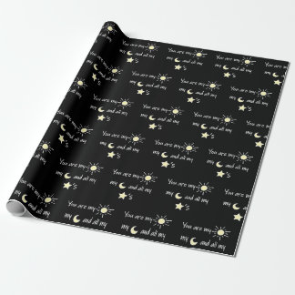 Sun-Moon-and-Stars- Wrapping Paper