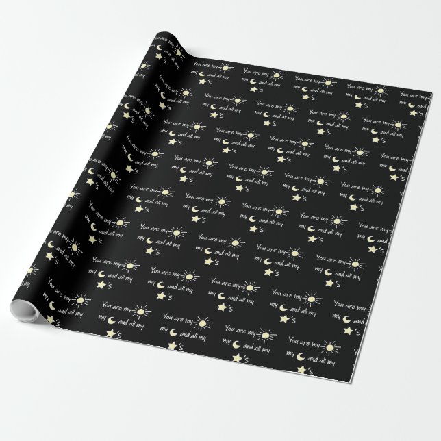 Sun-Moon-and-Stars- Wrapping Paper (Unrolled)