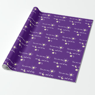Sun-Moon-and-Stars- Wrapping Paper