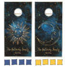 Sun Moon Astrology Celestial Glitter Monogram 