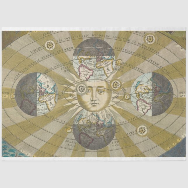 Sun & Moon Decoupage Paper (Front)