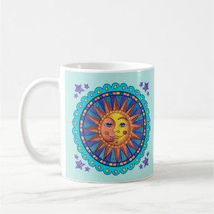 Sun  Moon Face  Mug