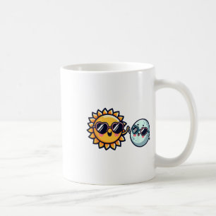 Sun Moon Friends Total Solar Eclipse 2024 Boys Gir Coffee Mug
