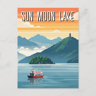 Sun Moon Lake Taiwan Sunrise Postcard