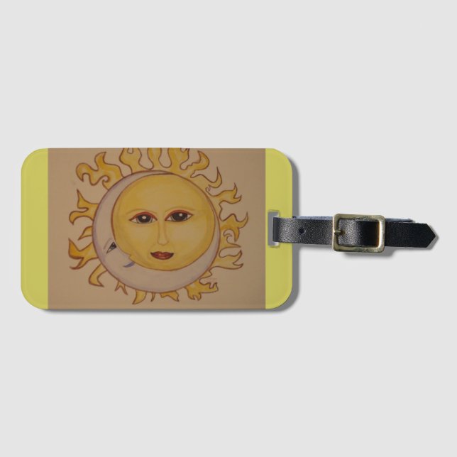 Sun Moon Luggage Tag (Front Horizontal)