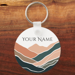 Sun & Moon Mountains Key Ring