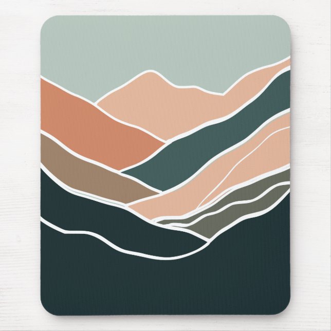 Sun & Moon Mountains Mouse Mat (Front)