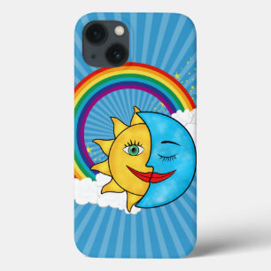 Sun Moon Rainboow Celestial theme iPhone 13 Case