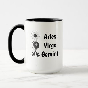 Sun Moon Rising Zodiac Astrology Whimsy Feminist Mug
