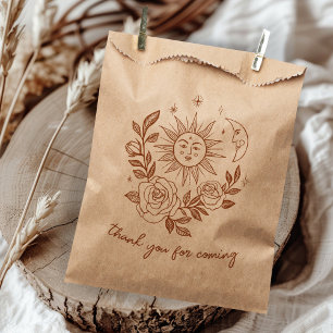 Sun Moon & Roses Magical Boho Earthy CUSTOM Favour Bags