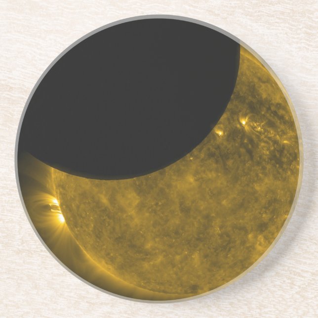 Sun & Moon Sandstone Coaster (Front)