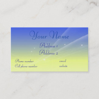 Sun/Moon/Stars Business Card