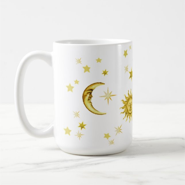 Sun, Moon & Stars Coffee Mug (Left)