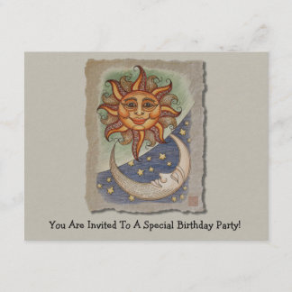Sun Moon & Stars Invitation
