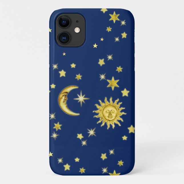 Sun, Moon & Stars 🌞🌛⭐iPhone Case (Back)