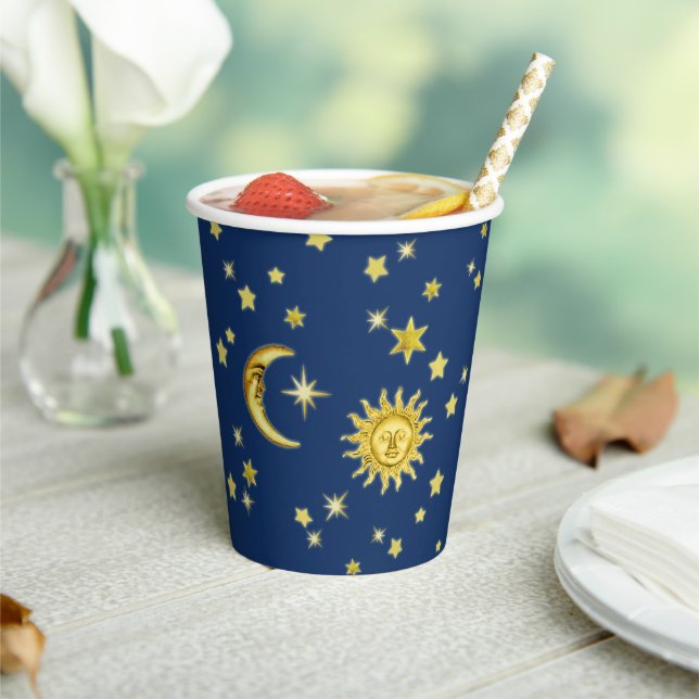 Sun, Moon & Stars Paper Cups (Insitu)