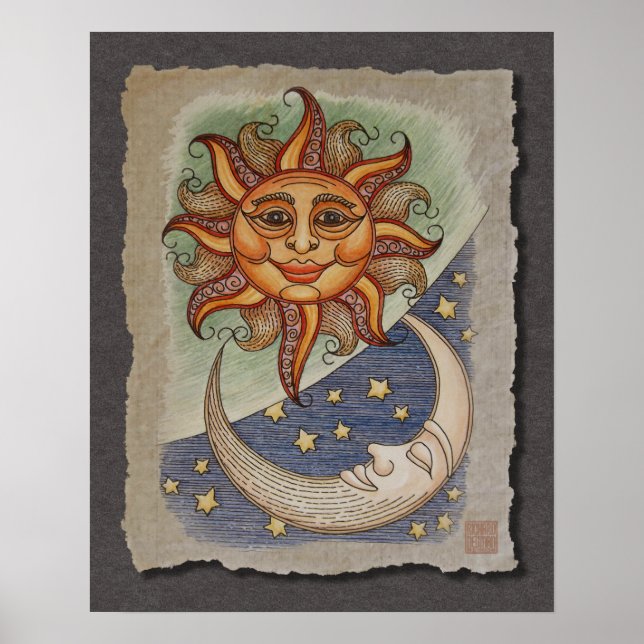 Sun Moon & Stars Poster (Front)