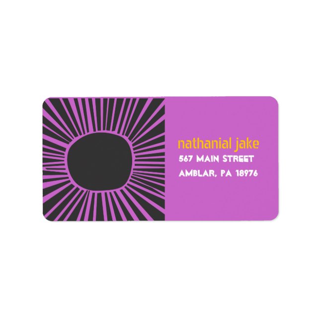 SUN MOON WATER Print your own labels (Front)