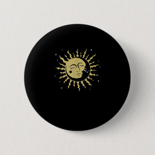 Sun Moon With 90s Witch Whimsigoth Aesthetic 6 Cm Round Badge