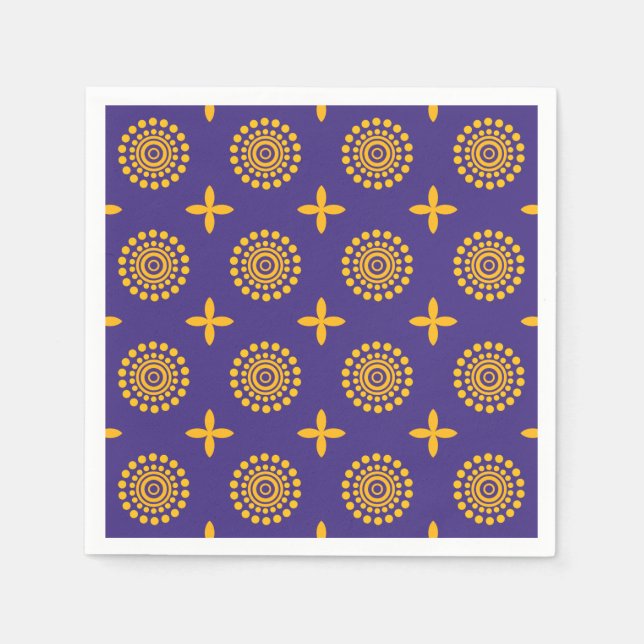 Sun Mosaic Pattern Napkin (Front)
