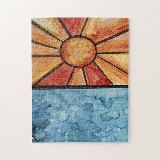 Sun Ocean                         Jigsaw Puzzle (Vertical)