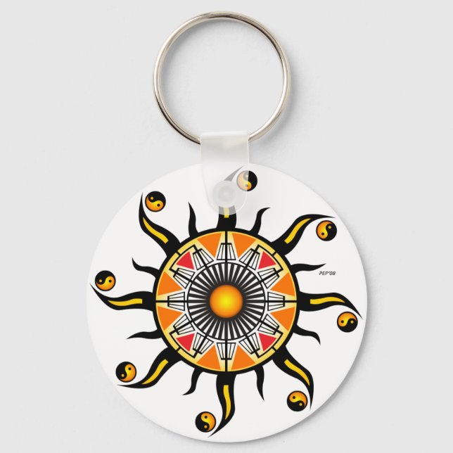Sun of A Basket Key Ring (Front)