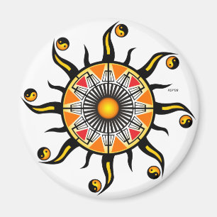 Sun of A Basket Magnet