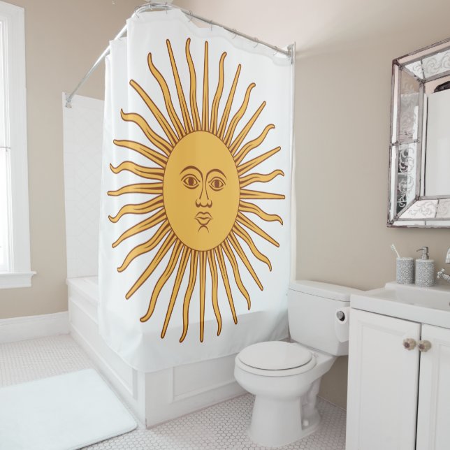 Sun of May Shower Curtain (In Situ)