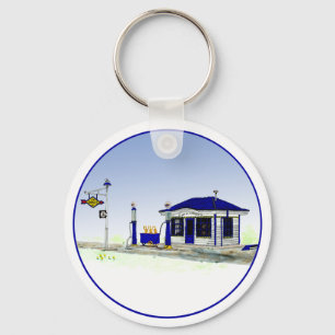 Sun Oil Station Key Ring