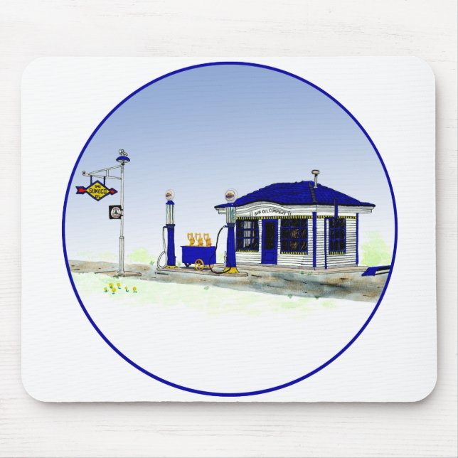 Sun Oil Station Mouse Mat (Front)