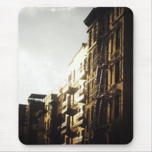 Sun on Buildings, Lower East Side, NYC Mouse Mat