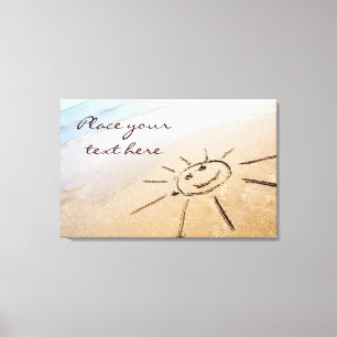 Sun On The Beach Canvas Print