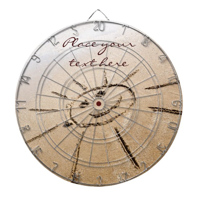 Sun On The Beach Dartboard (Front)