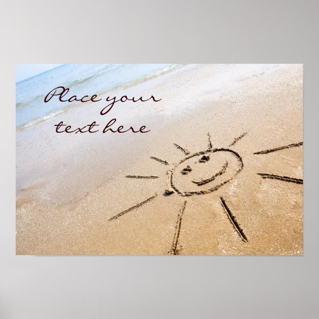 Sun On The Beach Poster (Front)