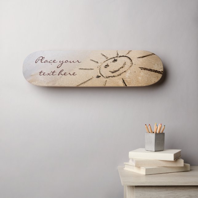 Sun On The Beach Skateboard (Wall Art (Horz))