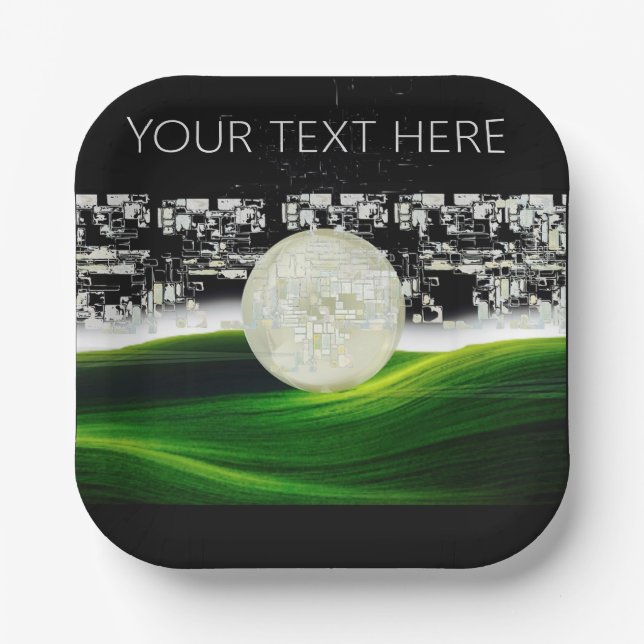 SUN ON THE MOON PAPER PLATE (Front)