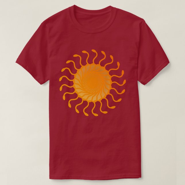 Sun Ornament Design T-Shirt (Design Front)