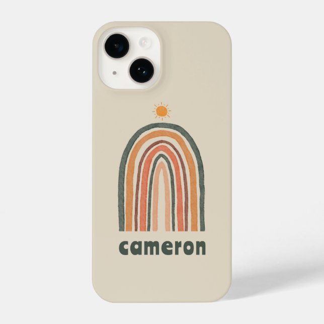 Sun Over A Rainbow iPhone Case (Back)