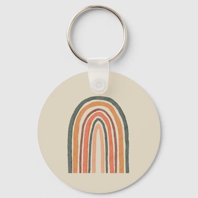 Sun Over A Rainbow Key Ring (Front)