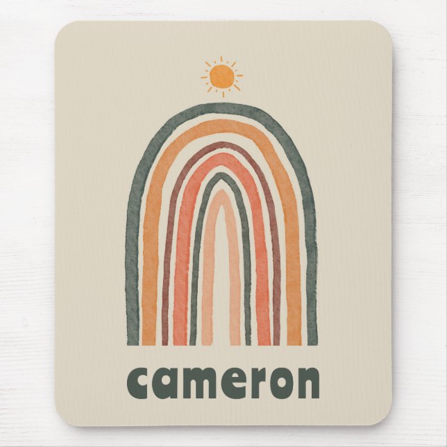 Sun Over A Rainbow Mouse Mat (Front)