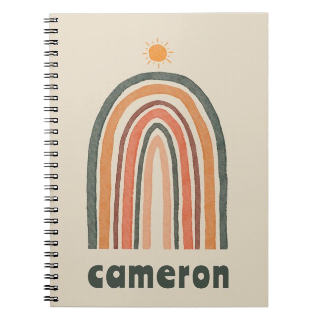 Sun Over A Rainbow Notebook (Front)