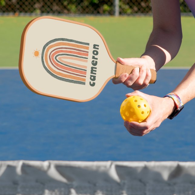 Sun Over A Rainbow Pickleball Paddle (Insitu)