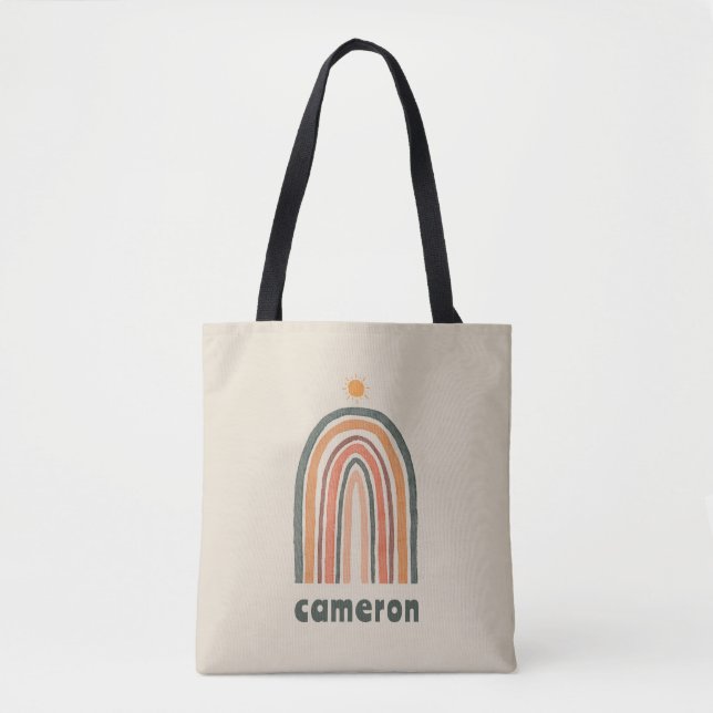 Sun Over A Rainbow Tote Bag (Front)