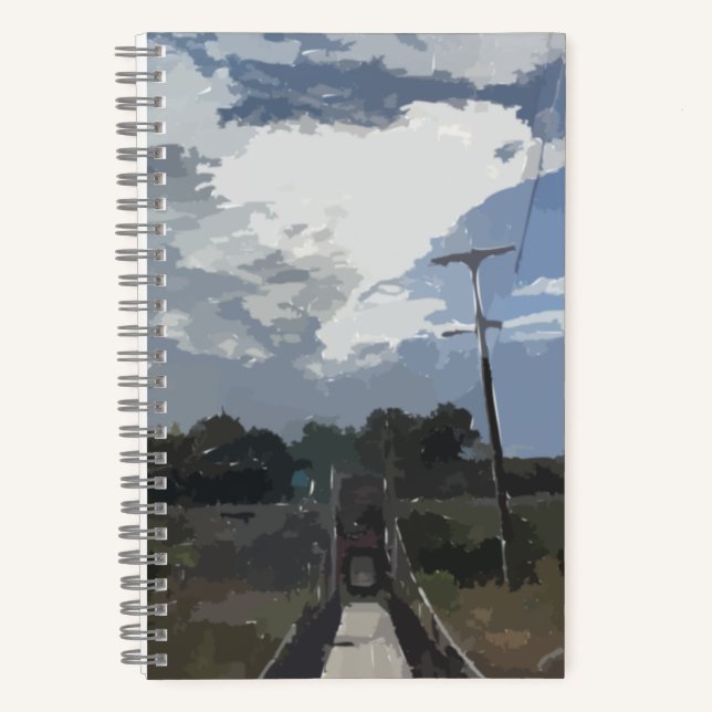 Sun Over Bridge Bullet Journal (Front)