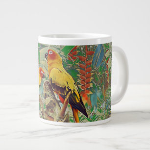 Sun Parakeets Large Coffee Mug