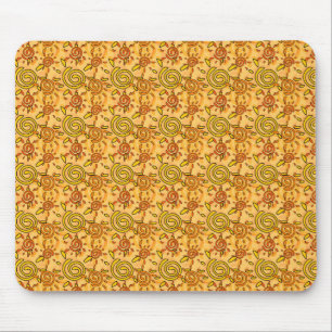 Sun Pattern Mouse Mat